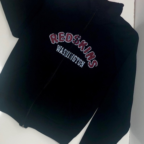 NFL Washington Redskins zip up L Med Blk - Picture 2 of 14